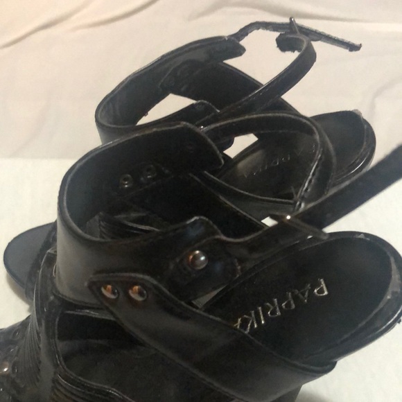 Paprika Black Sexy Open Toe heels Sandals - Picture 5 of 9